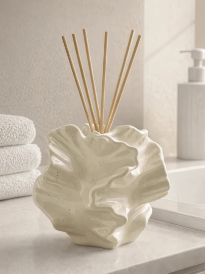 1 chai khuếch tán tinh dầu trừu tượng, đế đá mây tre đan, nhiều màu sắc để lựa chọn, trang trí nhà cửa tạo hương thơm thẩm mỹ, thích hợp cho phòng tắm, phòng khách, làm quà tặng.