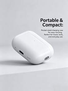 Bluetooth Wireless Earbuds, In-Ear Headphones With High-Fidelity Lossless Audio, 24-Hour Playtime, Lightning Charging Case, Noise-Proof, Compatible With Android, IOS, PC, Gaming & Music - White - View 4