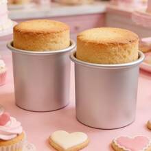 4in/5in/6in/8in Aluminum-Based Round Cake Mold With A Height Increase Of 10 Cm – Removable Bottom, Deeper Cake Baking Pan, Extremely Easy To Clean And Resistant To Scratches. Ideal For Making Chiffon Cakes, Three- Or Four-Layer Cakes. - Multicolor - View 4