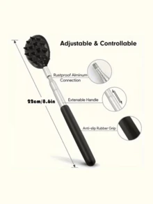 1pc Telescopic Cactus Back Scratcher - Ergonomic Handle Design, Battery-Free Portable Back Scratcher, Suitable For Men And Women, Durable Travel Essential Home, Camping Comfortable Accessory - Multicolor - View 4
