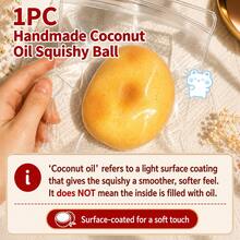 1pc Handmade Coconut Oil Squishy Ball - Upgraded Crunchy Fidget Stress Ball,Potato Crunchy Stress Balls,Ice Skin Fidget Sensory Toys Party Gifts / Holiday Gifts / Birthday Gifts / Relieving The Pressure On Fingers - 派對玩具 - 查看 5