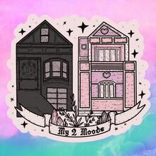 2 Houses My 2 Moods, Metaphor For Human Duality, Waterproof Vinyl Stickers - Durable Smooth Surface, Self-Adhesive Bumper Stickers, Suitable For Cars, Windows, Laptops, Trucks, Water Bottles - Multi-Purpose Durable Design, Car Stickers - Vinyl - View 2