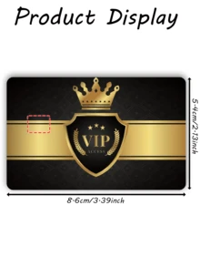 1入皇冠VIP信用卡貼紙 金色徽章通行證 派對生日禮物 PVC材質 防指紋防刮耐用貼膜 男女通用 情侶適用 裝飾金融卡/信用卡、交通卡、學生證 - A款 - 查看 13