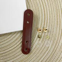 New Snap Button Hand-Woven Bag Accessories, Dual-Hole PU Belt Replacement Hook, Suitable For Wallet, Bag Making And Craft Gifts, Wallet Making, DIY Wallet Making - Multicolor - View 18