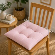 Made In Turkey, Available In 4-Piece And 6-Piece Sets, Polyester Chair Cushions, Soft, Machine Washable And Durable, Suitable For Daily Use, 40*40cm, Fits Dining Room, Kitchen, Garden, Office And Cafe Chairs - Pink - View 3