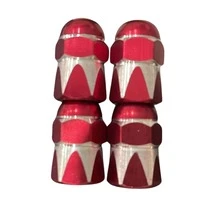 4pcs Dual-Color Crown Style Tire Valve Stem Caps - Plastic Hexagonal Dome Valve Stem Caps, Universal Fit For , , Kawasaki - A - View 7
