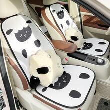 1件通用卡通圖案汽車座椅套，透氣後座墊保護套，舒適靠背座墊，適合大多數車型，創意可愛卡通汽車座椅套內飾裝飾 - 彩色 - 查看 4
