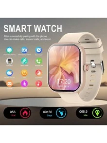This Popular Unisex Smart Watch Features The Following Functions: Call Answering, Message Alerts, Music Control, Remote Camera Shutter, Step Counting, Calorie Tracking, Multiple Sports Modes, Alarm Clock, Incoming Call And Message Notifications, Compatible With Android And IOS Systems. - Multicolor - View 14