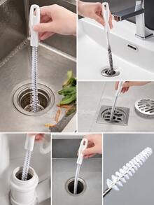 5/3/2pcs Flexible Sink Drain Cleaning Brush, Long Handle Pipe Hair Remover Tool, Kitchen Sewer Dredge Unclogger For Deep Cleaning, Kitchen Accessories Home Gadgets, Camping Essentials For BBQ, Summer Essentials For Outdoor Kitchen Use, Travel Essentials For Camping, RV, Picnic, Multipurpose Drain Cleaner For Kitchen, Bathroom, Campsite, Easy To Use, Durable, Prevents Clogs And Blockages - New Material - View 9