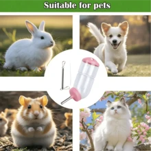 1pc Hamster Automatic Water Dispenser Large Belly 60/500ml Ball Spring Rabbit Automatic Water Feeder Small Pet Hanging Leak-Proof Water Bottle Random Color - A - View 9