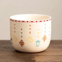 1pc 200ml Arabic Coffee Cup, Vintage Latte Cup, Creative Ramadan Host Cup, Home Lantern Star Moon Ceramic Tea Cup, Father's Day Gift, Mother's Day Gift, Gift For Friends, Eid Al-Fitr Gift For Colleagues, Eid Al-Adha Holiday Gift - Multicolor - View 11