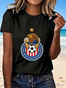 Mexico Travel Memorial T Shirt With Soccer Ball Design Fashion Trendy Casual Wear Perfect Gift For Football Fans Beach Vacation Outing - Negro - Ver 11