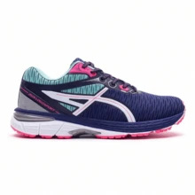 Tênis Feminino Esportivo Gel Adulto Confortável Street Gym Corrida Envio Imediato Leve Macio Envio Imediato - Marinho Pink - Visão 3