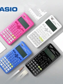 Casio 学生计算器，适合学生和上班族使用 - 藍色 - 查看 5