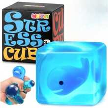 1pc Undersea Creatures Ice Cubes -With Adorable Embedded Marine Animal Shapes, Slow-Rising Squeeze Sensory Toy, Slow-Rebound Sensory Stimulation Toy, Office Desk Relaxation, Suitable For Classroom Prizes, Halloween/Christmas/Easter Party Gifts. - Multicolor - View 2