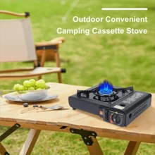 Portable Outdoor Gas Stove With Grill, 3-5 Person Capacity, Uses Butane Fuel, Efficient Windproof Precise Heat Control, For Camping, Picnic, Outdoor Cooking, Hot Pot And BBQ - A - View 11