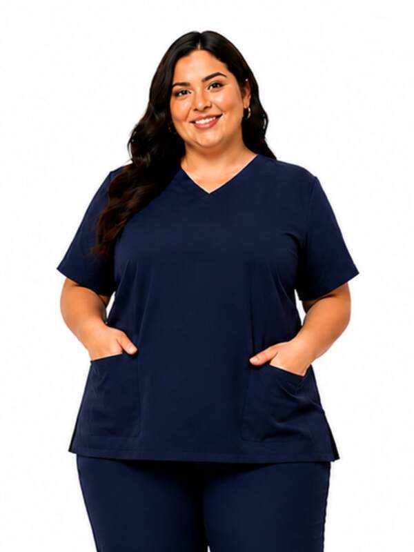 Bata Blusa Feminina Plus Size Gabardine Pijama Cirurgico Scrub Hospitalar Profissional