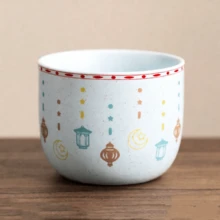 1pc 200ml Arabic Coffee Cup, Vintage Latte Cup, Creative Ramadan Host Cup, Home Lantern Star Moon Ceramic Tea Cup, Father's Day Gift, Mother's Day Gift, Gift For Friends, Eid Al-Fitr Gift For Colleagues, Eid Al-Adha Holiday Gift - Multicolor - View 10