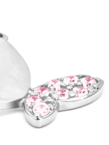 1 Pair 925 Sterling Silver Jewelry Micro-Inlaid Diamond Butterfly Earrings, Elegant Unique Design, Suitable For Party, Gift, Daily Wear, Comes With Delicate Gift Box - Pink Diamond Silver - View 6