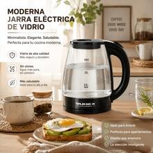 2L Glass Electric Kettle With LED Light For Modern Kitchen - US A Type Plug(110-127V) - View 3