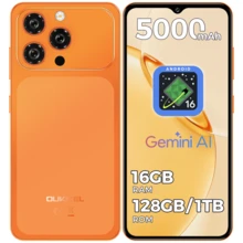 OUKITEL C17 Android 16 解鎖手機 2026-12GB+32GB/16GB+64GB/16GB+128GB, 6.52'' 水滴螢幕, 5000mAh 電池智慧型手機, 13MP+5MP 相機, 八核心, 3.5mm 耳機孔 /GPS - 橘色 - 查看 9
