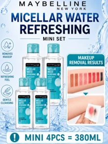 Desmaquillante Multi-Efecto Maybelline (Tipo Refrescante), Muestra 95ml/Tamaño Completo 400ml, Limpieza Eficiente, Suave Calmante & Hidratante - Desmaquillante multiefecto Maybelline (tipo refrescante) - Ver 12