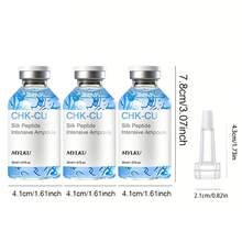 3入 CHK-CU 菸鹼醯胺膠原蛋白胜肽安瓶 | 含膠原蛋白與多重胜肽的銅胜肽臉部精華液 | 使肌膚光滑的護膚臉部精華液 - 90毫升 - 查看 4
