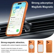 (Order And Follow Store To Get Free Lanyard) Hollow Heat Dissipation | 360° Rotating Ring Holder | Magnetic Shockproof Phone Case + Hand Strap Phone Case/Compatible With Apple 17PROMAX/16promax/15promax/14promax/13promax/12promax/11promax/Compatible With Samsung S26/25243u Phone Case Compatible With Huawei - Black - View 3