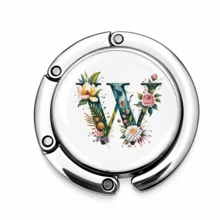 1pc Personalized A-Z Letter Desk Edge Hook, Portable Gravity Balance Tabletop Hook For Handbags, Backpacks, Keys And Small Accessories, No Adhesive Required - Alphabet - Spring - View 18