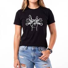 Camiseta de manga corta casual de verano  hombre con estampado de llave inglesa Elección perfecta de regalo de cumpleaños o festividad para amigos, familiares, novio  - Negro - Ver 1