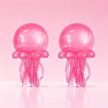INS Hot-Selling Transparent Jellyfish Figurine, Dreamy Ocean Style Desktop Atmosphere Decor - Multicolor - View 12