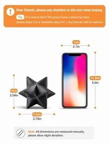 1件現代幾何星形裝飾品，極簡主義桌面雕塑，適合客廳和臥室家居裝飾，有金色、黑色和白色可選 - 多款 - 查看 12