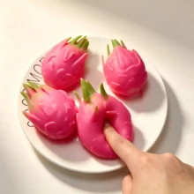 創意紓壓玩具,逼真火龍果捏捏樂/大包子捏捏樂,豆腐球紓壓小工具,小禮物,派對贈品(隨機顏色)柔軟捏捏樂 - 捏捏樂 - 捏捏方塊 - 紓壓玩具 - 起司捏捏樂 - 紓壓球 - 彩色 - 查看 6
