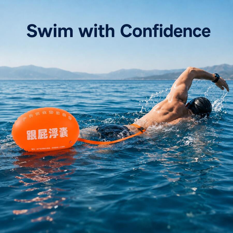 雙氣囊游泳蠕蟲專用設計,加厚游泳袋,戶外潛水浮力裝置防止溺水,游泳必備,戶外游泳、旅行浮力裝置 - 跟屁蟲漂浮 - 查看 1