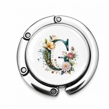 1pc Personalized A-Z Letter Desk Edge Hook, Portable Gravity Balance Tabletop Hook For Handbags, Backpacks, Keys And Small Accessories, No Adhesive Required - Alphabet - Spring - View 17