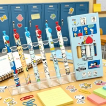 6 piezas de bolígrafos de gel temáticos, 6 paquetes de bolígrafos de punta fina de 0.5 mm para tareas, exámenes & regalos de vuelta a la escuela - A - Ver 1