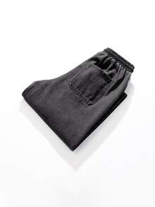 Celana Jeans Kasual Anak Laki-Laki Remaja dengan Tali Serut di Pinggang - Grey - View 5