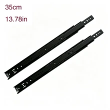 1 Pair Heavy Duty Noiseless Drawer Slides, Full Extension Ball Bearing Side Mount Drawer Tracks, Multi Size 8 10 12 14 16 18 20 Inch For Kitchen Cabinet - A - View 18