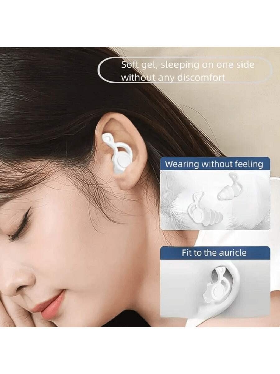 Noise-Canceling Earplugs, Suitable For Noise Reduction During Sleep. Excellent Noise-Canceling Effect. They Effectively Block Snoring. No Sound When Used And Won't Affect Swimming. - ᅠ - View 1