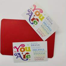 50 Sheets/Pack Fun Colorful Inspirational Cards Daily Encouragement Cards Reward Cards Team Motivation Gift Cards Building Positive Mindset Cards - Sets - View 4
