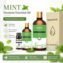10ml/30ml 100%純淨薄荷精油 | 清新持久香氣，水溶性。適用於香氛擴香機、加濕器、汽車香氛、蠟燭、按摩、沐浴與護膚 - 薄荷 - 查看 2