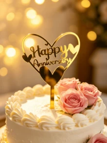 3件組 Happy Anniversary 壓克力蛋糕插牌，週年慶蛋糕裝飾用品，情人節蛋糕裝飾，結婚週年蛋糕裝飾，居家廚房必備，烘焙裝飾，烘焙用品，蛋糕用品 - styleF - 查看 7