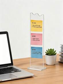 Detachable Transparent Acrylic Memo Board And Stand, Suitable For Computer Screens, Message Boards And Office Desktops, 2 Colors Available, Back To School Season - Multicolor - View 7