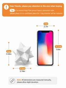 1件現代幾何星形裝飾品，極簡主義桌面雕塑，適合客廳和臥室家居裝飾，有金色、黑色和白色可選 - 多款 - 查看 13