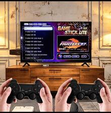 M8 Retro Game Console With 20000 Games, 64GB, Mini Video Game Console For TV With HD Connection Cable And 2 Wireless 2.4G Controllers - Black - View 6