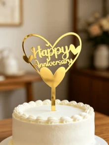 3件組 Happy Anniversary 壓克力蛋糕插牌，週年慶蛋糕裝飾用品，情人節蛋糕裝飾，結婚週年蛋糕裝飾，居家廚房必備，烘焙裝飾，烘焙用品，蛋糕用品 - styleF - 查看 8