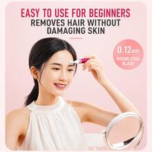 Panasonic ES-WF30VP 女用面部除毛器 眉毛刮刀 電動美容刮鬍刀 便攜式修容工具 不含電池 - 粉 - 查看 5