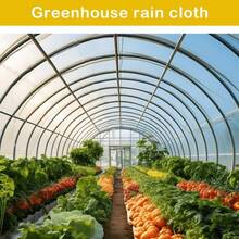 1pc Transparent Waterproof Tarp With Eyelets, Plastic Waterproof Fabric For Outdoor Porch, Transparent Waterproof Tarp For Patio Canopy, Greenhouse Plant Cover - A - View 5