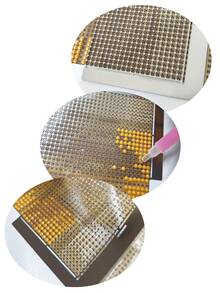 Diamond Painting Steel Ruler, 1020 Hole Design, Wide Coverage Area, No Need To Repeatedly Count Squares, Greatly Improve Diamond Painting Efficiency. Stainless Steel Material Is Wear-Resistant And Anti-Rust, Not Easily Deformed, Smooth Edges, Does Not Hurt Hands Or Scratch Canvas. Can Precisely Locate Points, Also Check And Repair Missing Diamonds - Sets - View 5