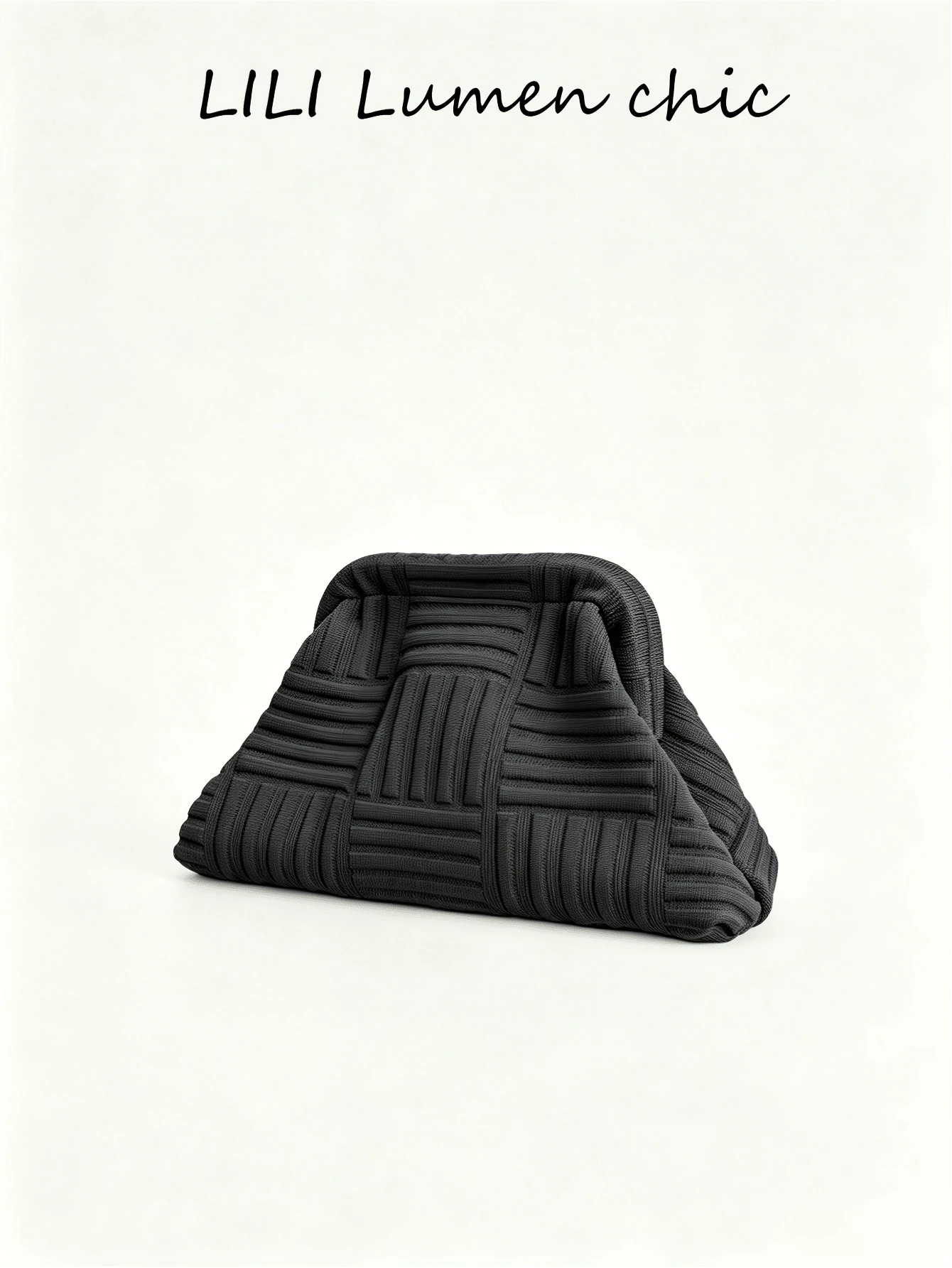 This Fashionable And Minimalist Clutch Bag Features A Solid Color Design With A Snap Closure. The Spacious Interior Can Accommodate Daily Essentials Such As Keys, Lipstick, And Cosmetics. Suitable For Shopping, Outings, Dates, Business Trips, Travel, Parties, And Daily Commuting. - Black - View 1